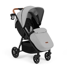 Stomp Stride Max Stroller - from Birth to 22kg, Extra-Large Seat, Multi-Terrain Wheels, Raincover, Footwarmer, Cupholder & UPF 50+ Hood (Pearl Grey)
