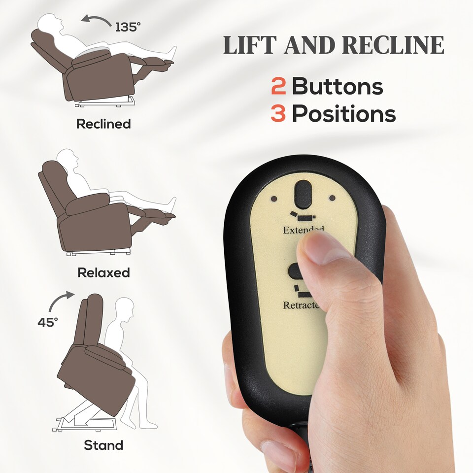 image 1 of HOMCOM Power Lift Riser and Recliner Chair with Vibration Massage and Heat, Velvet Fabric Electric Recliner Armchair for Elderly with Remote Controllers, Side Pocket, Quick Assembly, Brown | Brown | Brown