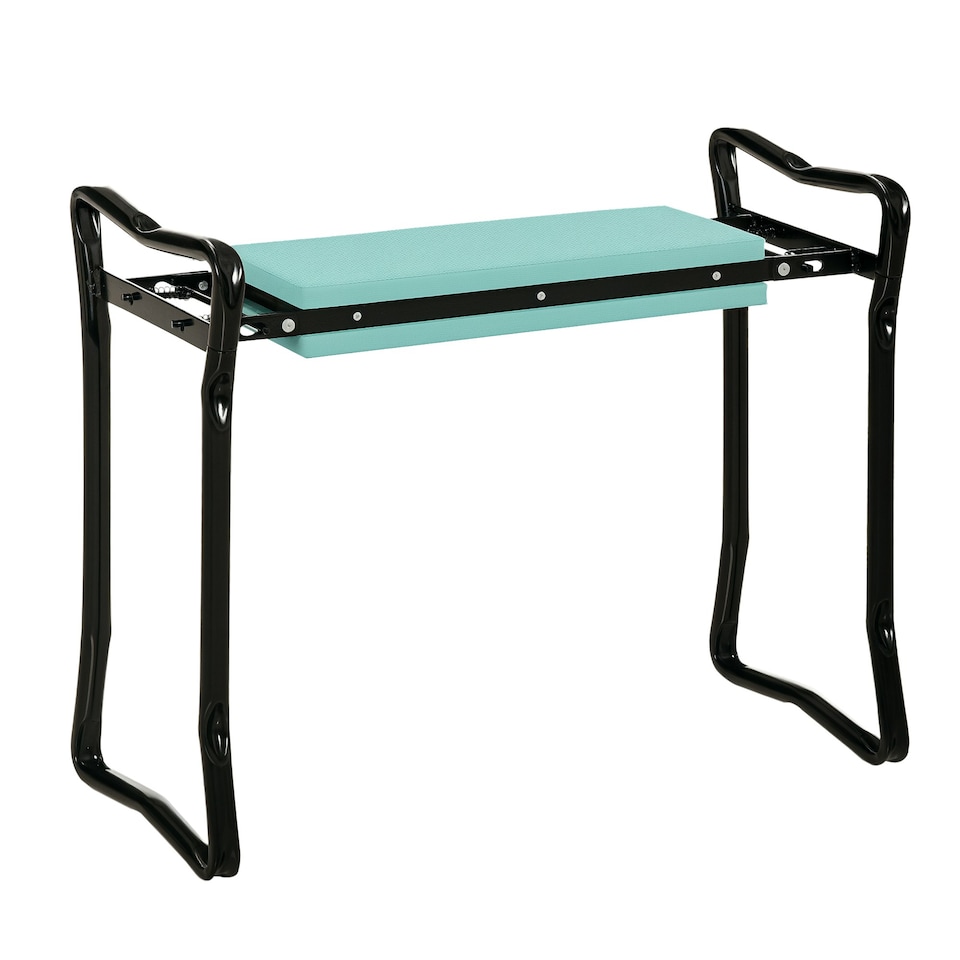 image 1 of Outsunny 2 In1 Folding Garden Kneeler Foam Chair Pad Support Bench, Green