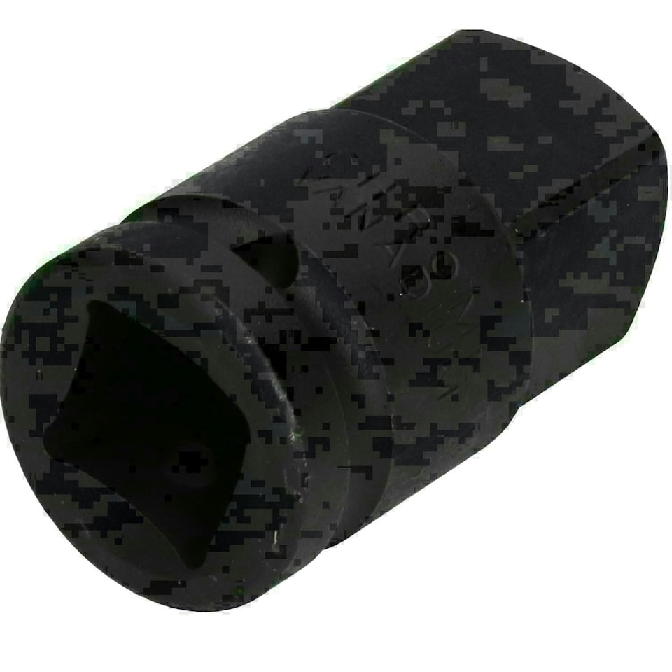 image 1 of 34mm Metric 3/4" or 1" Drive Deep Impact Socket 6 Sided With Step Up Adapter