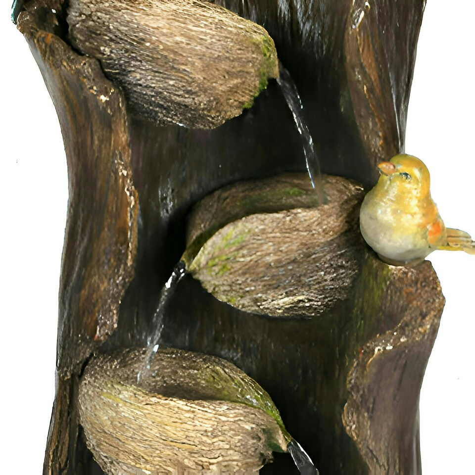 image 1 of Primrose Birds Nest Family Tree Tiered Water Feature Cascade Fountain 88cm