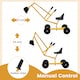 image 5 of COSTWAY Kids Outdoor Construction Excavator Sand Yellow