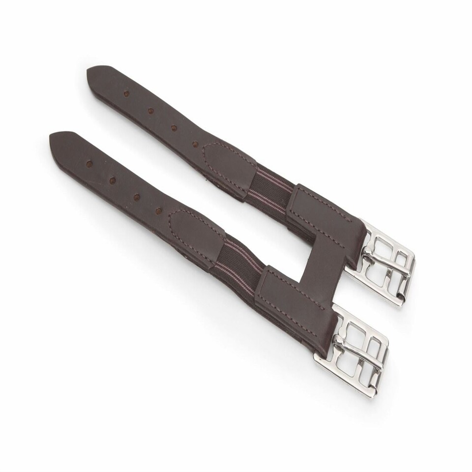 image 1 of Shires Blenheim Girth Extension With Elastic Brown | Colour: H.Brown
Size: One Size