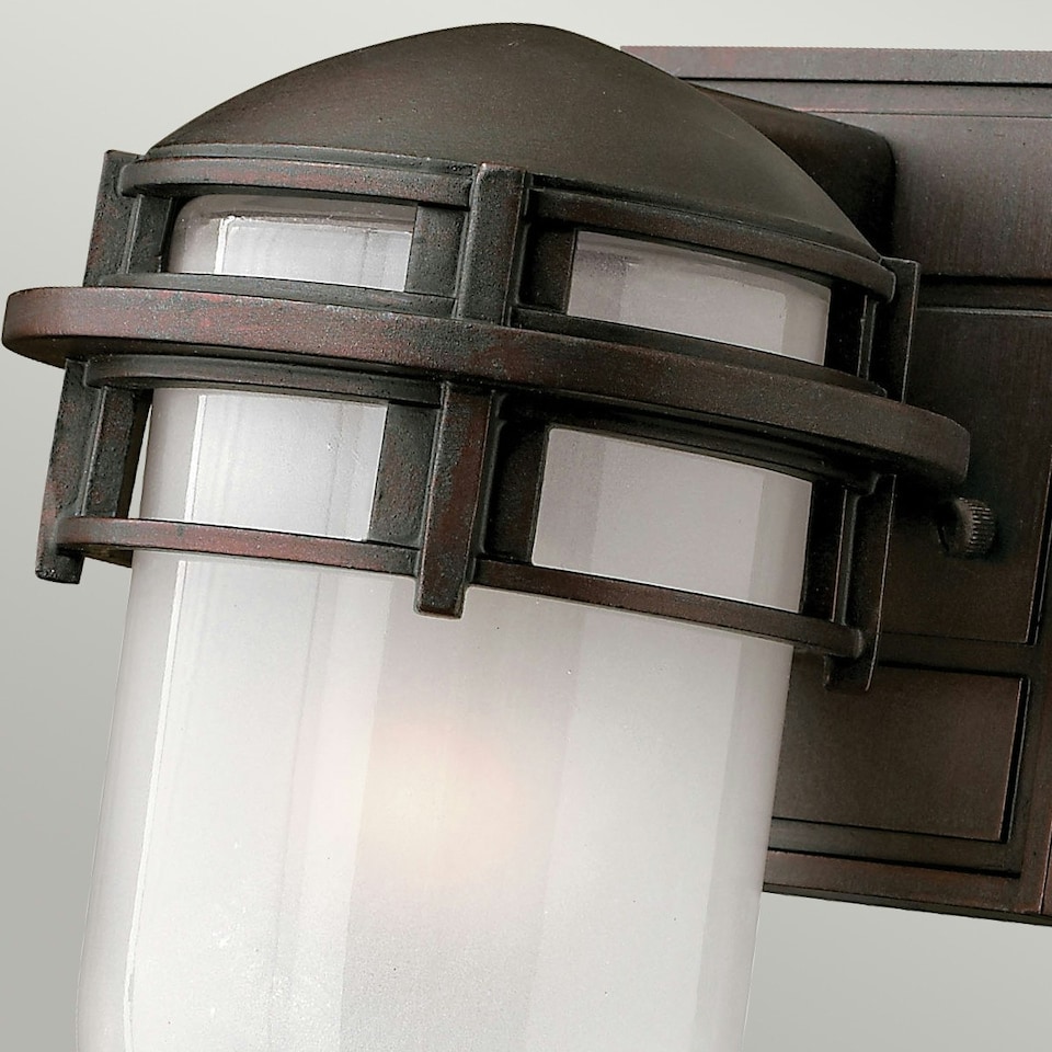 image 1 of Reef 1 Light Outdoor Wall Lantern Victorian Bronze IP44, E27