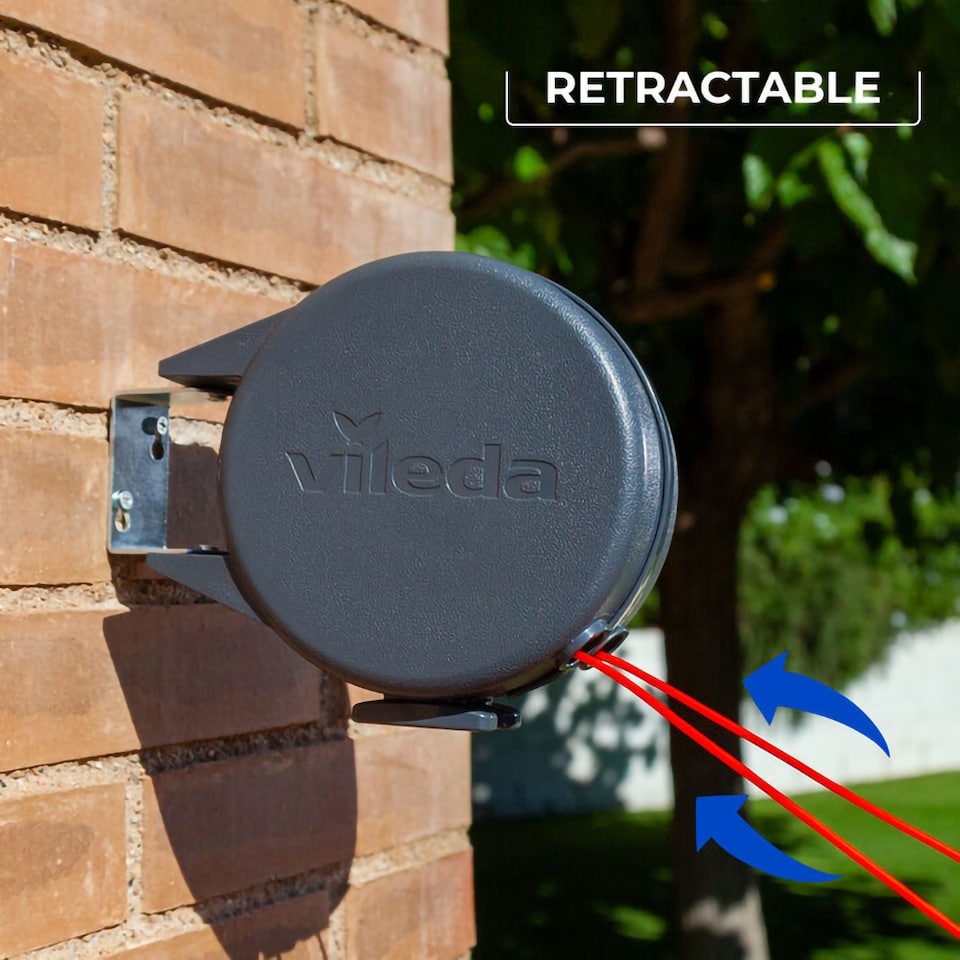 image 1 of Vileda Dual Cordomatic 30m Retractable Washing Line