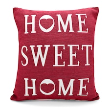 Home Sweet Home Cushion - 43cm x 43cm Red