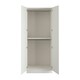 image 2 of J-Pull Handleless White Double Wardrobe with Double Rail White