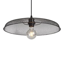 Cassidy - Large Black Mesh Easy Fit Metal Pendant Shade | Black | Large | 1