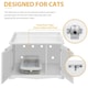 image 5 of Yaheetech Pet Litter Box with Spacious Storage Space White | One Size