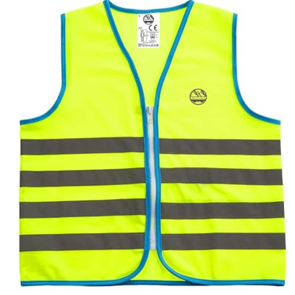 image 1 of Six Peaks Junior Unisex Reflective Safety Vest, High Visibility 360 Degree Reflective Gear For Running, Cycling, Walking And Outdoor, Yellow, Medium