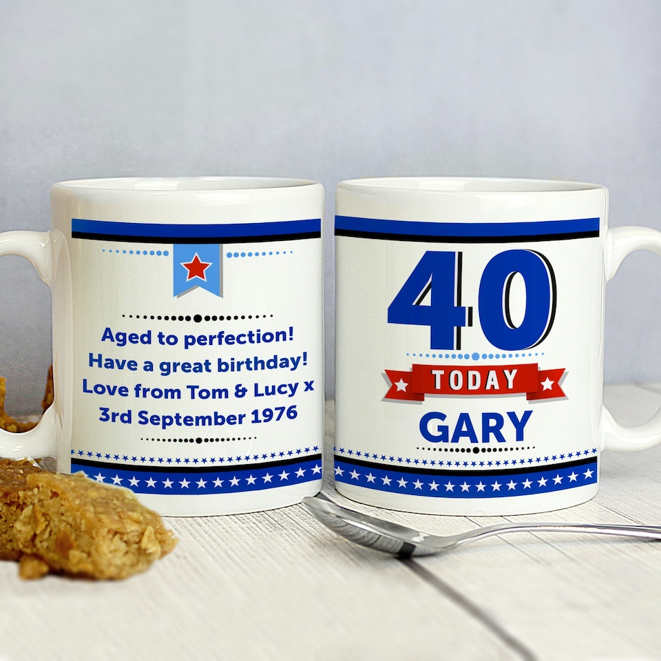 image 1 of Personalised Birthday Star Mug White