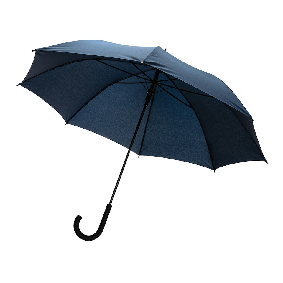 image 1 of XD Collection Impact Aware RPET Automatic Stick Umbrella - Navy - One Size