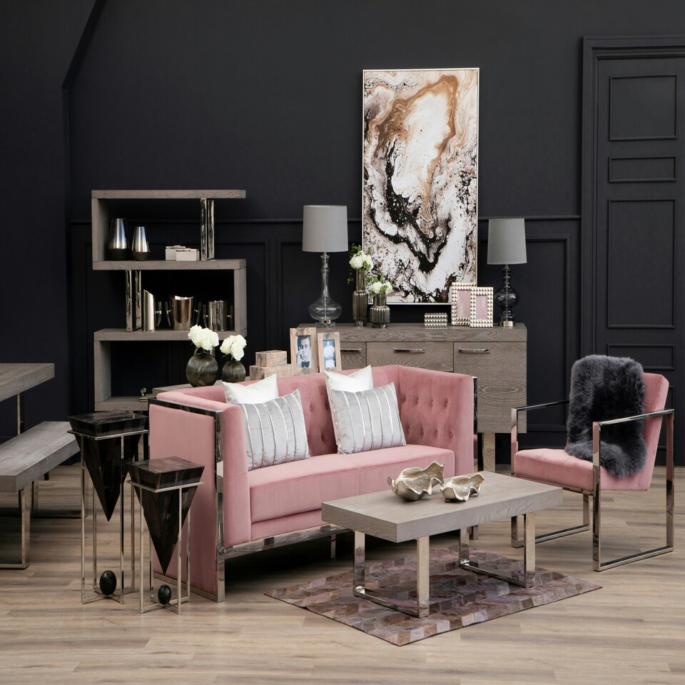 image 1 of Interiors by Premier Grey Elm Wood Coffee Table Grey