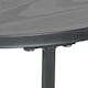 image 5 of Seaford Black Metal Small Round Side Table with Black Top