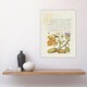 image 4 of Daffodil Flower and Oak Acorns Calligraphy Huge Wall Art Print 18X24 In