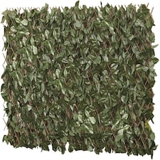 Artificial Ivy Hedge Trellis 1 x 2m Expandable Privacy Screening Panel for Gardens, Balcony and Terraces