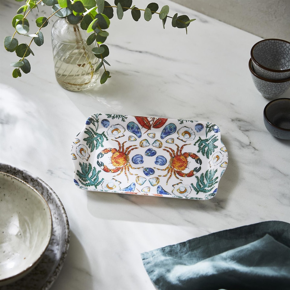 image 1 of Ulster Weavers Shellfish Tray - Scatter Green