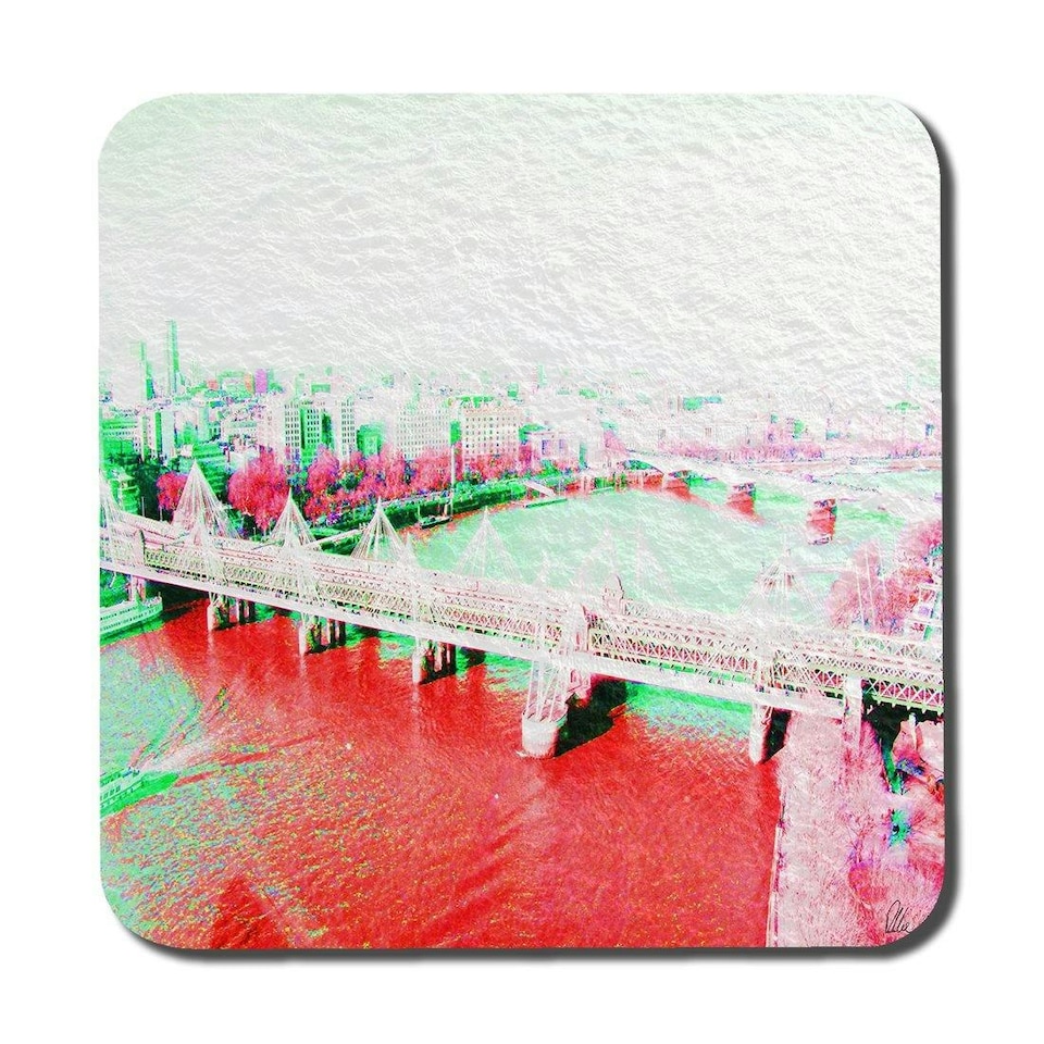 image 1 of LONDON EYE VEIW RED (Coaster)