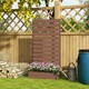 image 2 of Outsunny Raised Garden Bed with Trellis Standing Patio Planter Box Light Brown