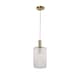 image 10 of Fluted Glass Design Pendant Fitting Finished with Clear Glass and Bronze Effect Colour | Bronze | Clear | 1