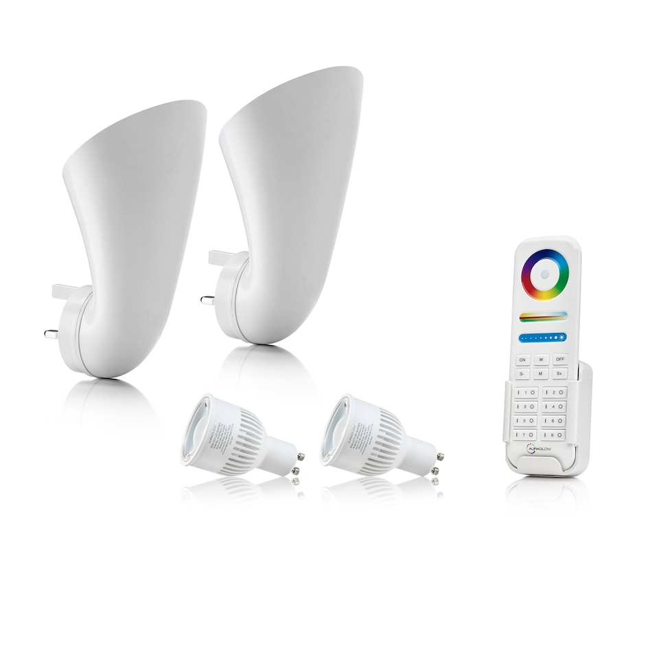 image 1 of Auraglow Plugin Uplighter Smart Light Bundle | White