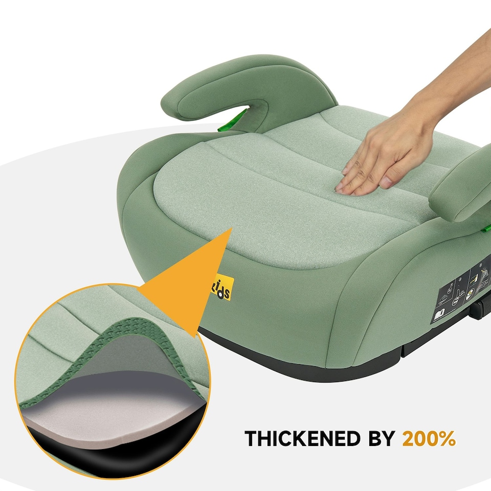 image 1 of JoviKids Ohho Isofix Booster Seat - Green