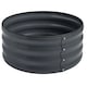 image 1 of Gr8 Garden Outdoor Raised Bed Planter Round Grey Steel Flower Trough Box 60 x 30cm