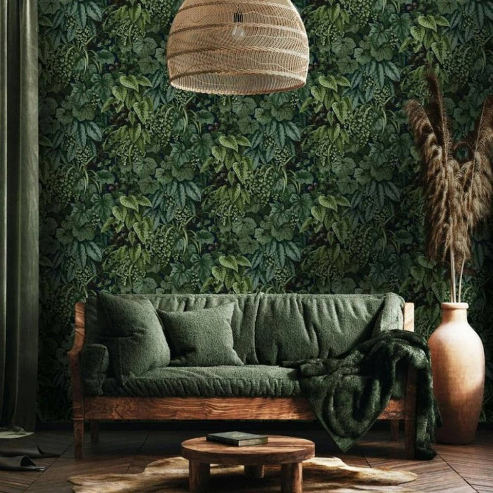 image 1 of Holden Décor Outside In Living Wallpaper - Navy - 32.1ft x 21in
