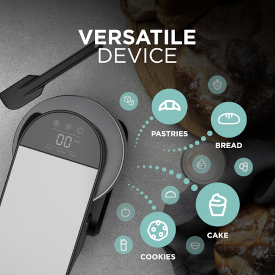 image 1 of DMD 5L Stand Mixer with 6 Speeds & Tilt-Head, 6 Speeds with Dough Hook, Whisk, Beater, Splash Guard 1300W | Silver