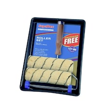 SupaDec Tiger Stripe Roller Kit - Black/Cream - One Size