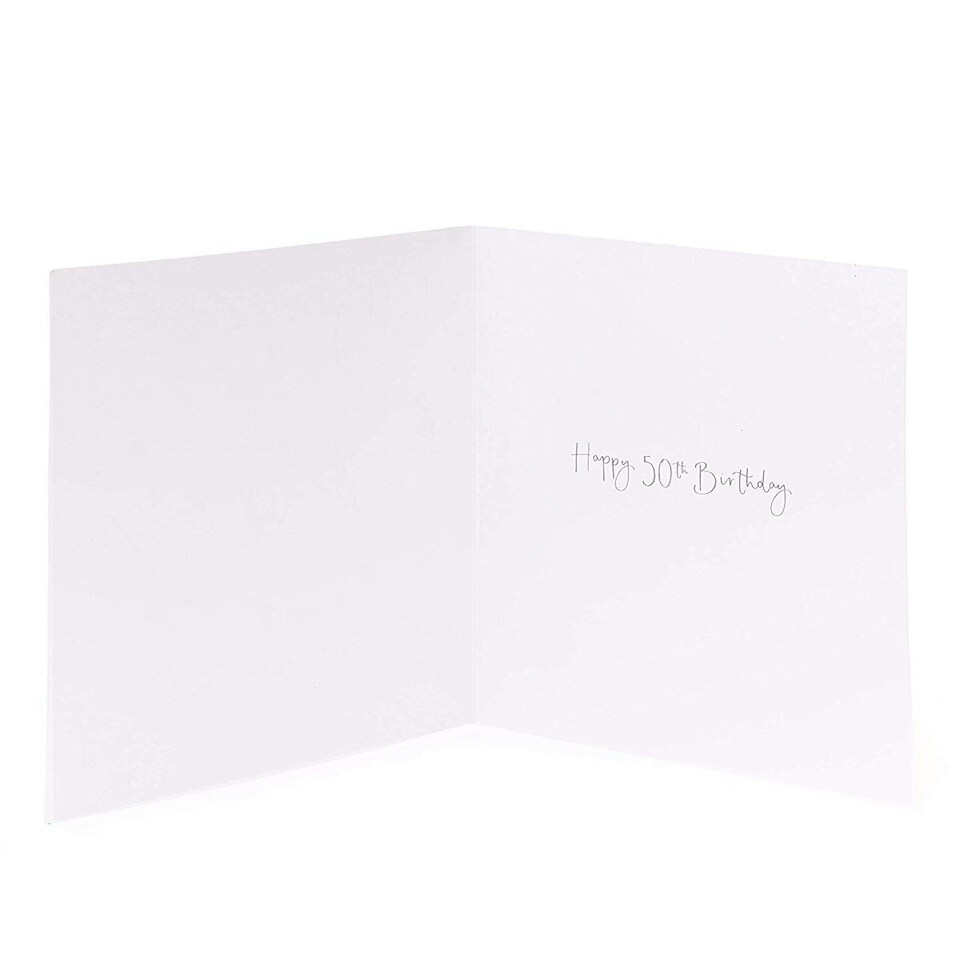 image 1 of Fun Cocktail and Champagne Design 50th Birthday Card