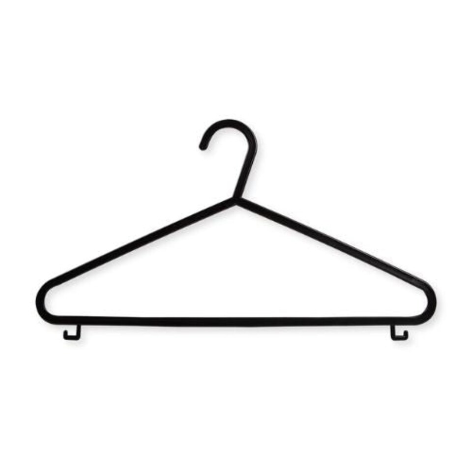 Black Plastic Hangers 10 Pack