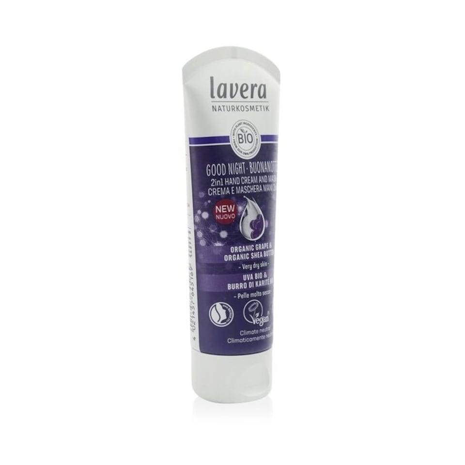 image 1 of Good Night 2in1 Hand Cream & Mask Wirh Organic Grape & Organic Shea Butter - For Very Dry Skin - 75ml/2.6oz