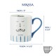 image 5 of Mikasa Monsieur Straight-Sided Porcelain Mug, 280ml | White
