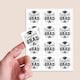 image 2 of Graduation Congrats Grad Square Stickers 65mm - Sheet of 12