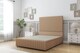 image 1 of Sloomy Madison Latte Dumfries Divan Bed Base No Drawers With 54 Inch Floor Standing Headboard & 12 Inch Matching Footboard | Brown | Latte | Double | 1