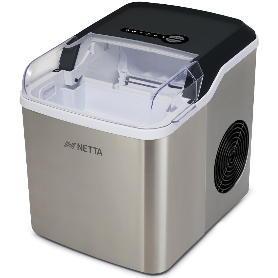 image 1 of NETTA Ice Maker Machine 1.8L Tank, 12kg/Day, Stainless Steel