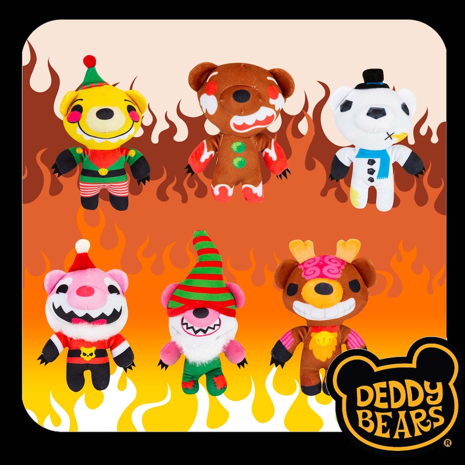 image 1 of PMS Deddy Bears Elfvis Plush Toy 14 x 15 x 8 cm, Green - Halloween Collectable