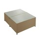 image 1 of Cream Linen 2 Drawer Divan Base Double