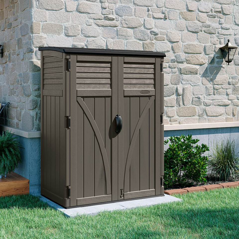 image 1 of Suncast Aston Large Storage Cabinet - Stone Grey Grey