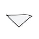 image 1 of Babybugz Baby Reversible Contrast Detail Bandana Bib - White/Black - One Size