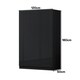 image 2 of FWStyle Stora 3 Door Wardrobe - Black Gloss Front Black