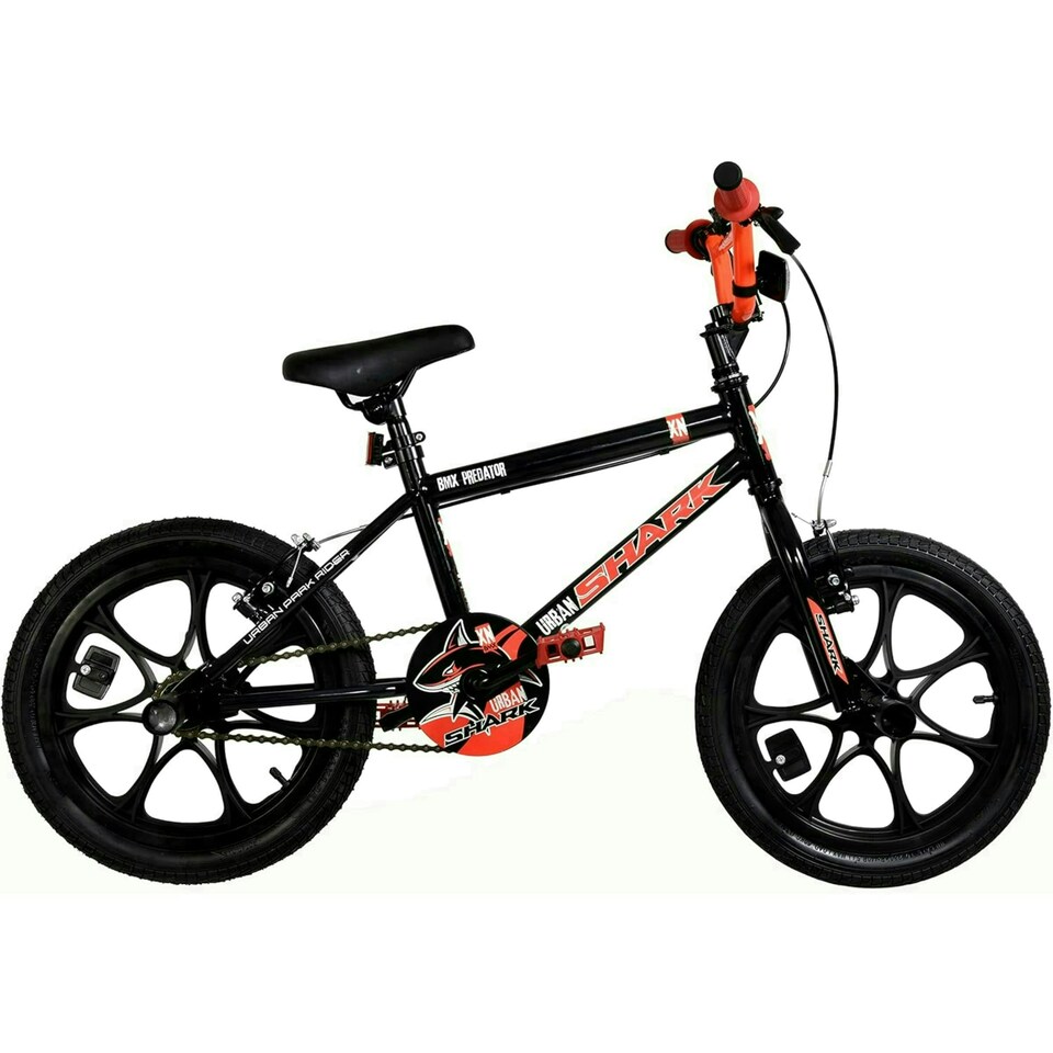 image 1 of XN Urban Shark 16In Kids BMX Bike - Black/Red