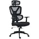 image 1 of Vinsetto Mesh Office Chair Swivel Desk Chair with Adjustable Height, Black