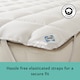 image 5 of Sealy Luxury Anti-Allergy Mattress Topper, Double | White | 1