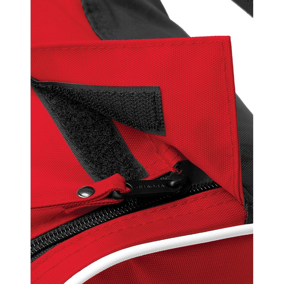 image 1 of Quadra Teamwear Shoe Bag - Black/Classic Red/White - One Size Black | One Size