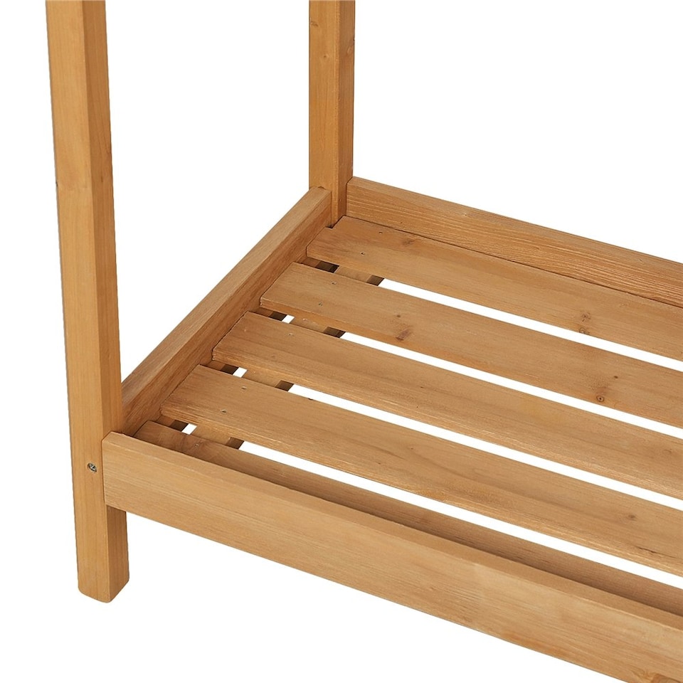 image 1 of Yaheetech Potting Bench Table Work Bench Metal Tabletop