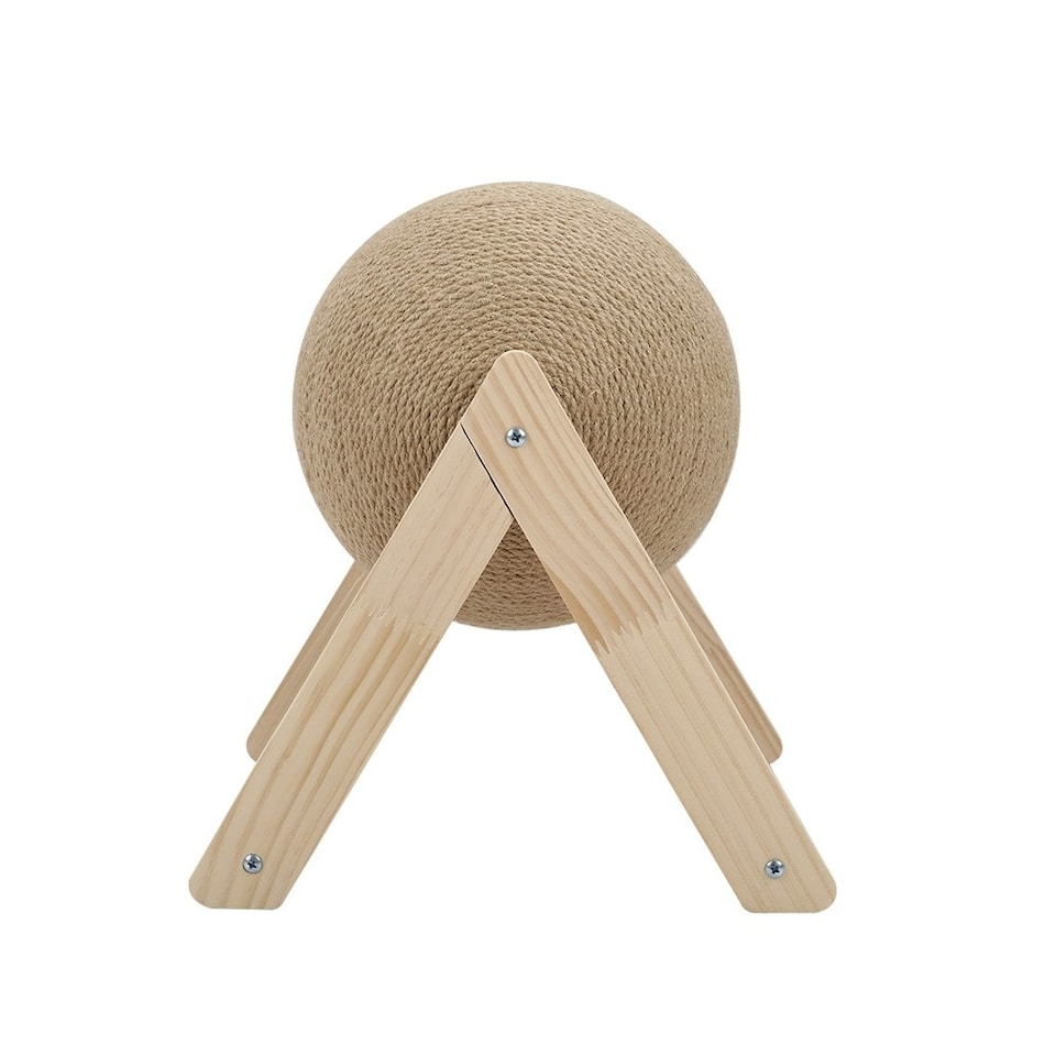 image 1 of Living and Home Wooden Cat Scratching Ball Toy