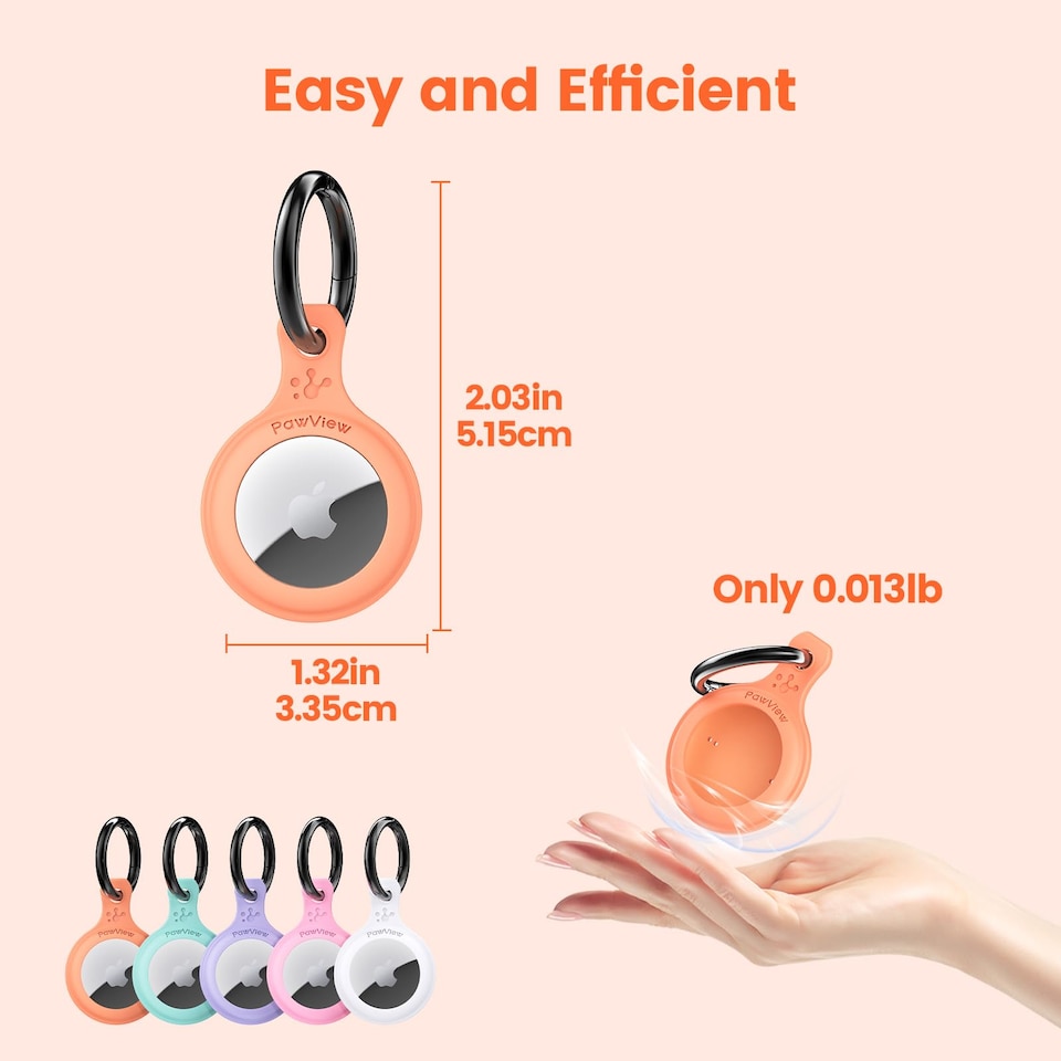 image 1 of AirTag Holder & Collar for Pets GPS Tag & App with Smart QR ID
