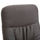 image 8 of HOMCOM PU Leather 2 Pcs Reclining Armchair w/ Ottoman 360° Swivel Brown